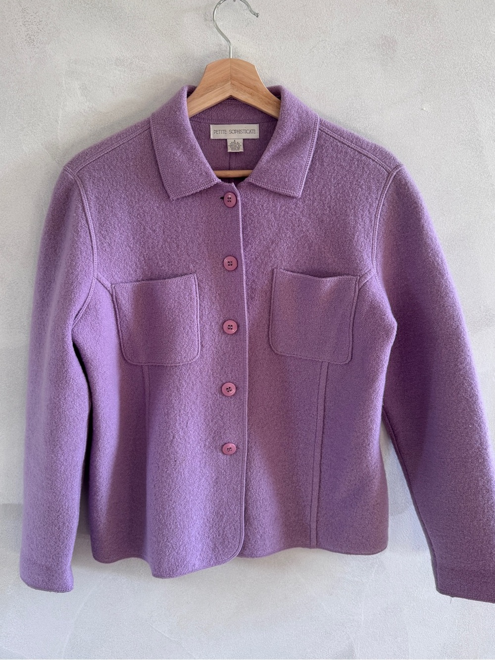 Petite Sophisticate - Lavender Wool Jacket